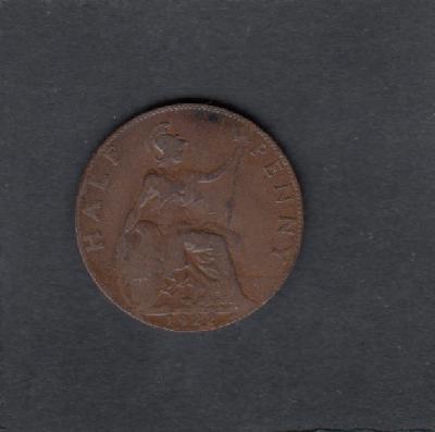 Beschrijving: 1/2 Penny GEORGIUS V  